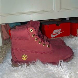 Maroon Timberlands